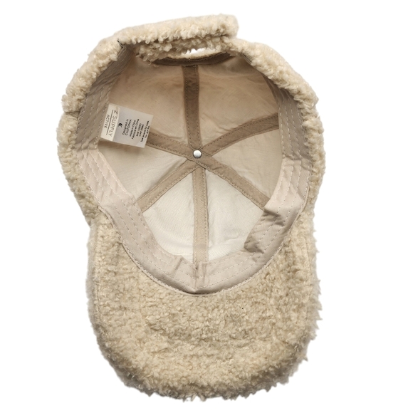 Z Supply Cream Sherpa Baseball Hat - Picture 4 of 5